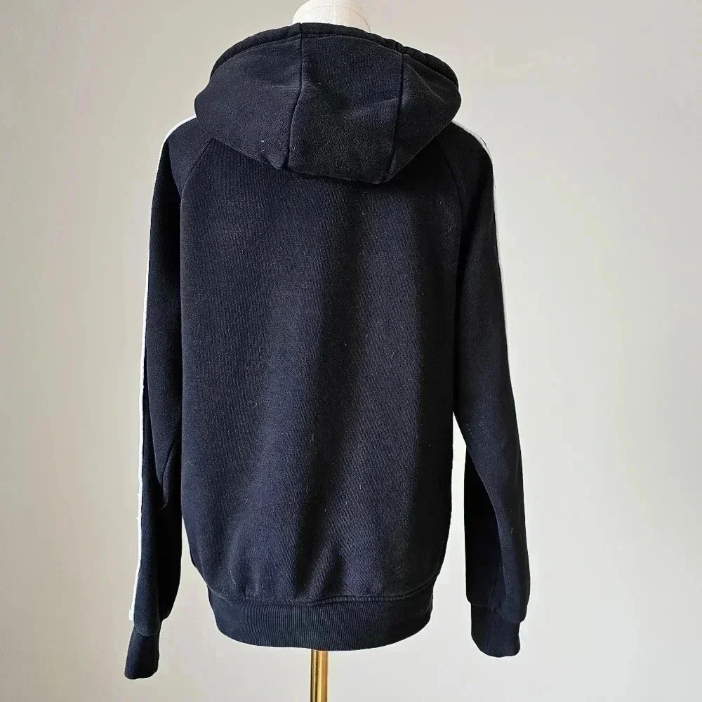 Kappa Size S men's graphic print Black pullover hoodie Spellout logo - Picture 5 of 7